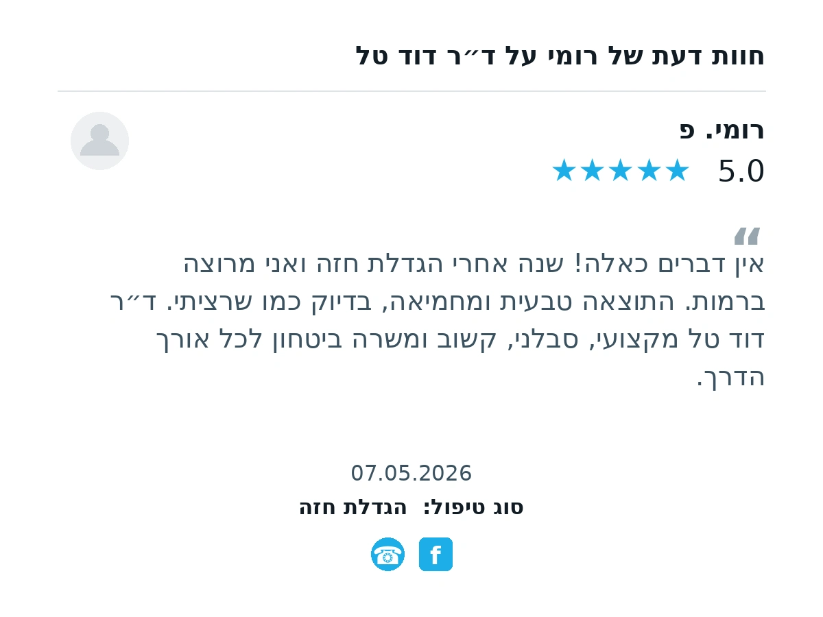 מקום לתמונת חוות דעת שנייה על ד״ר דוד טל